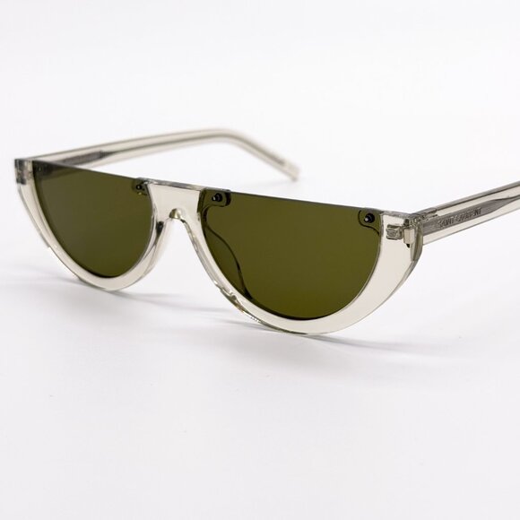 NEW SAINT LAURENT SL 563 003  WOMEN CLEAR GREEN SUNGLASSES SAINT LAURENT SL563 - Picture 7 of 11